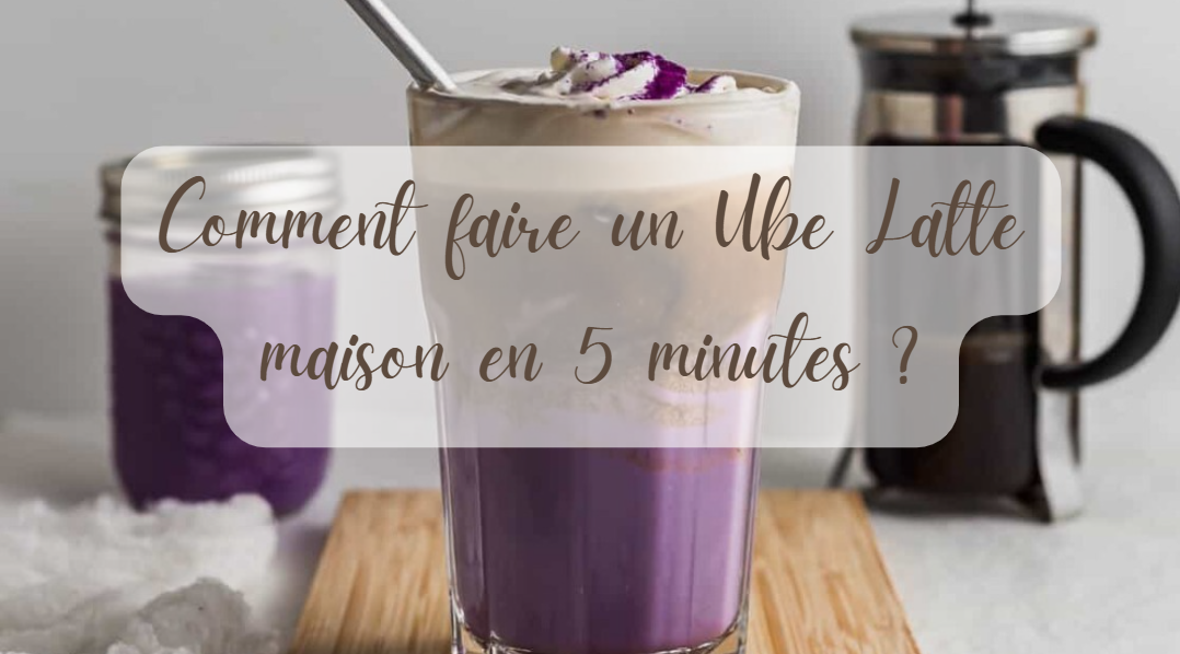 Ube latte en 5 minutes